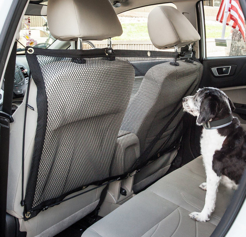 Folding Backseat Safety Car Barrier with Mesh Window, 45" x 24.4"