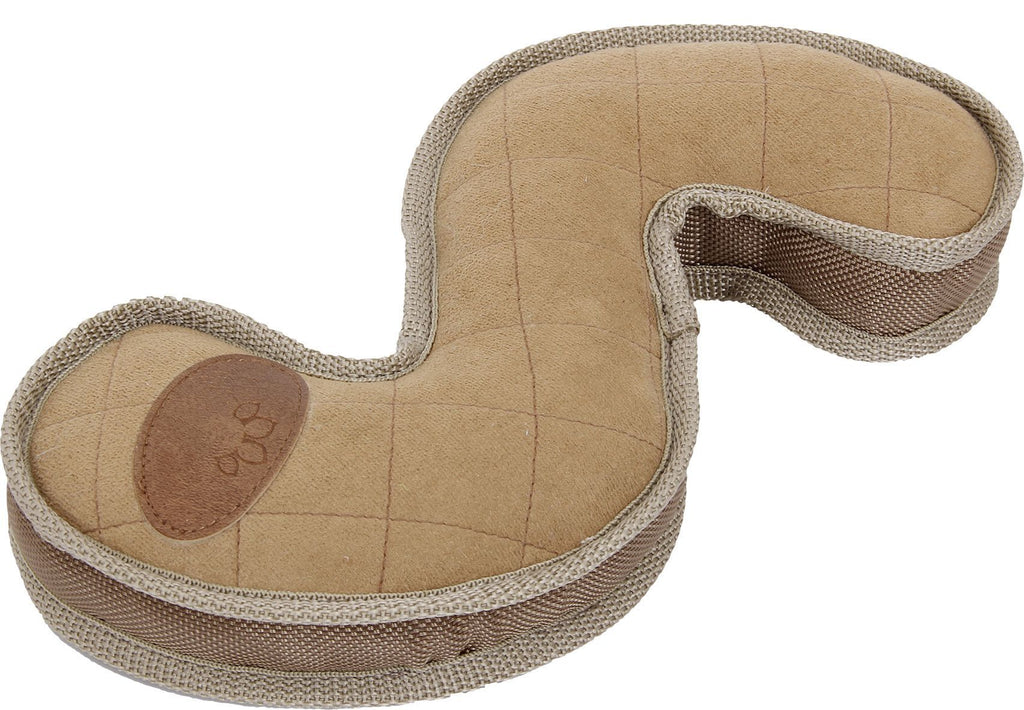 Boomerang Plush Dog Toy with Squeaker, Dual-Layered, 11.4"