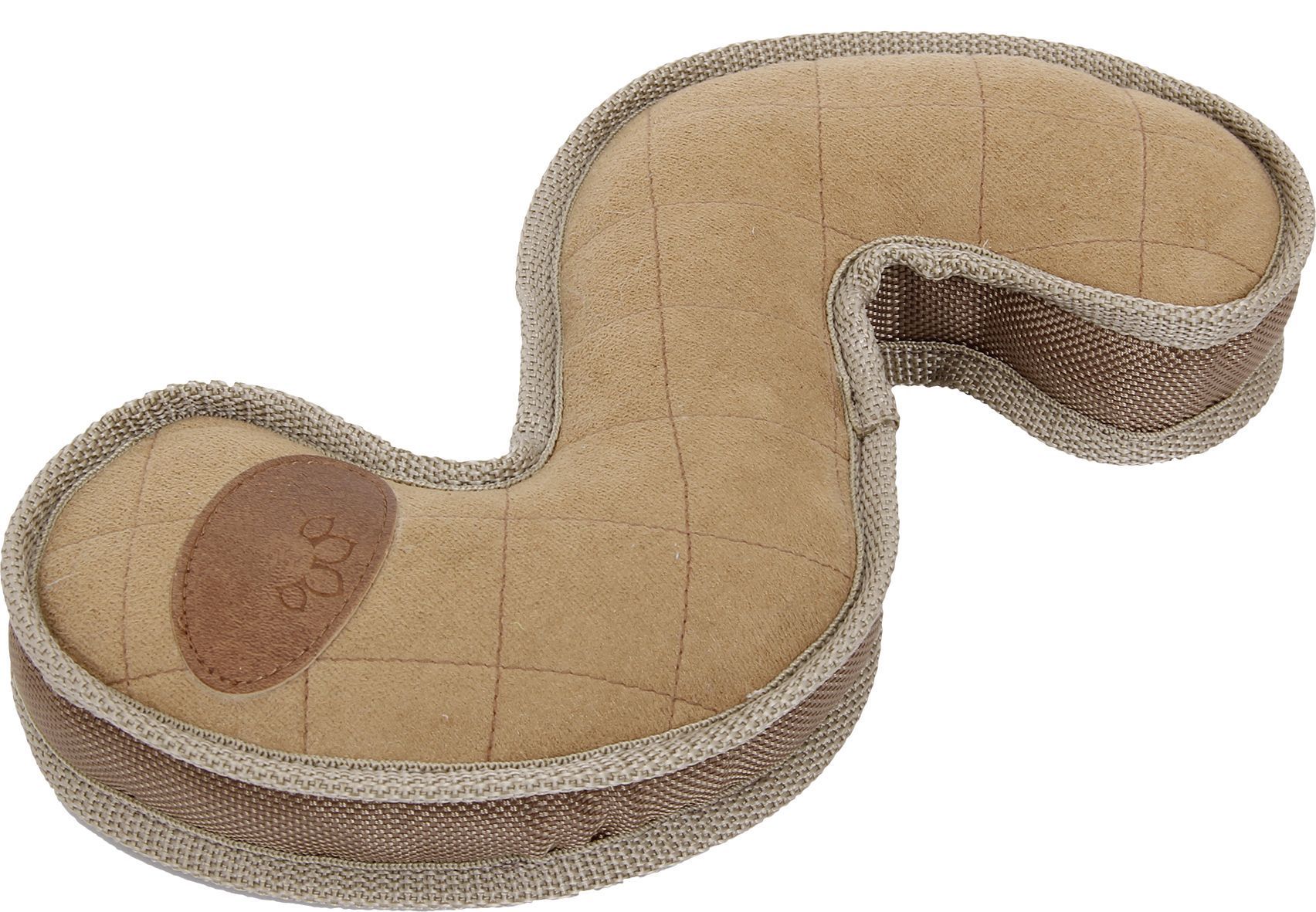 Boomerang Plush Dog Toy with Squeaker, Dual-Layered, 11.4"