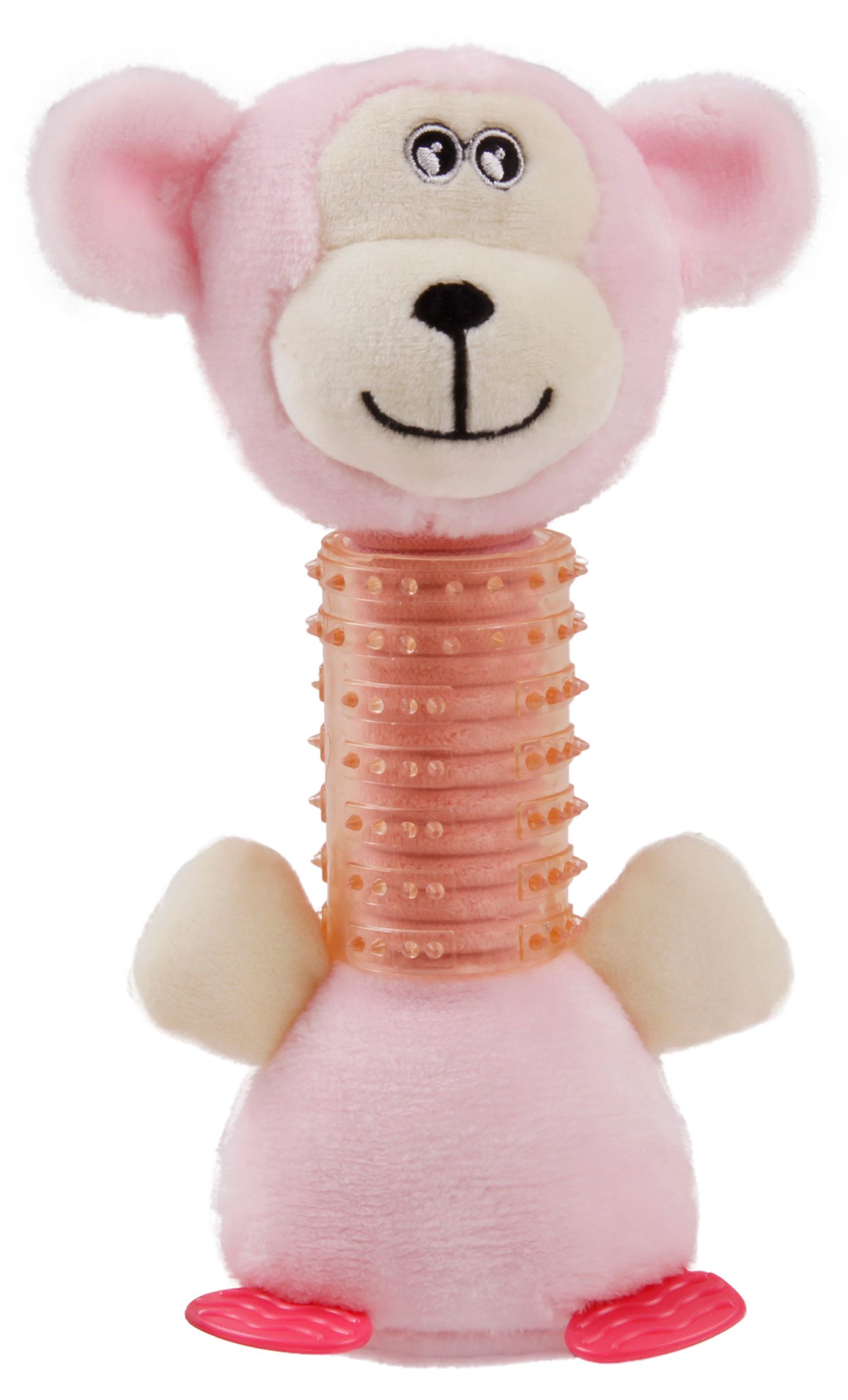 Totty-Chew Plush & Rubber Squeaking Teething Toy for Puppies & Kittens