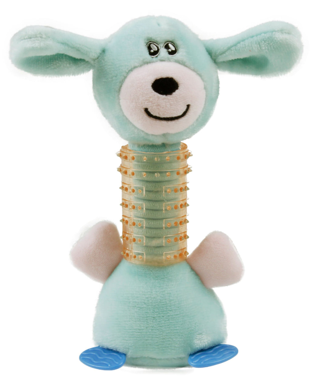Totty-Chew Plush & Rubber Squeaking Teething Toy for Puppies & Kittens