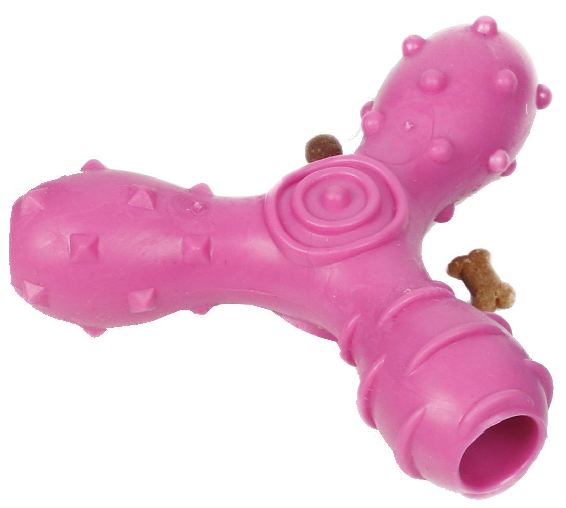Tri-Chew TPR Treat Dispensing Interactive Dog Toy