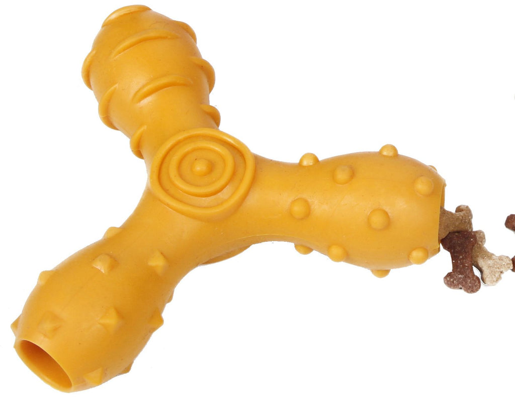 Tri-Chew TPR Treat Dispensing Interactive Dog Toy