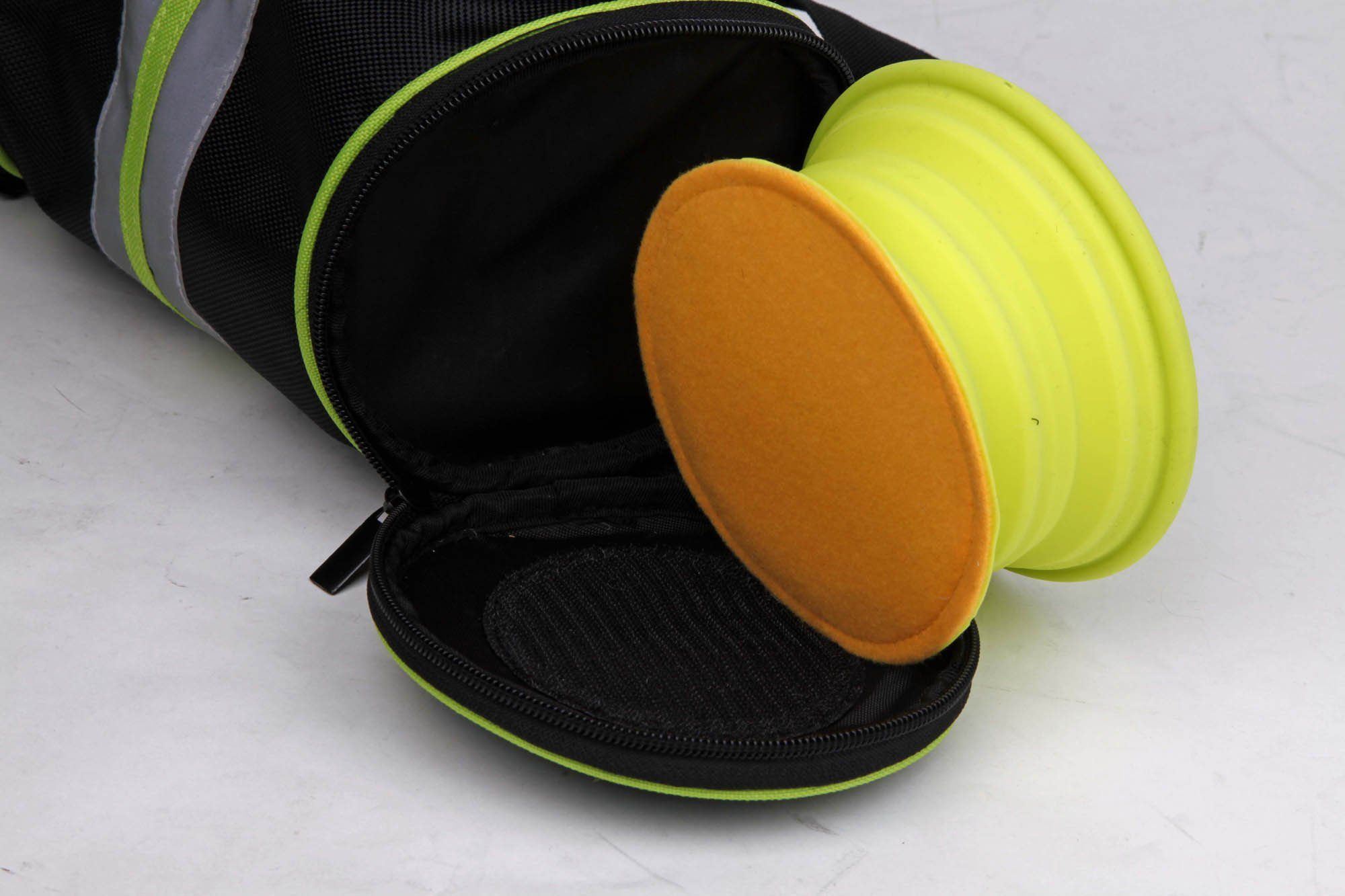 Hands-Free Pet Belt with Expandable Bowls and Storage Pouches