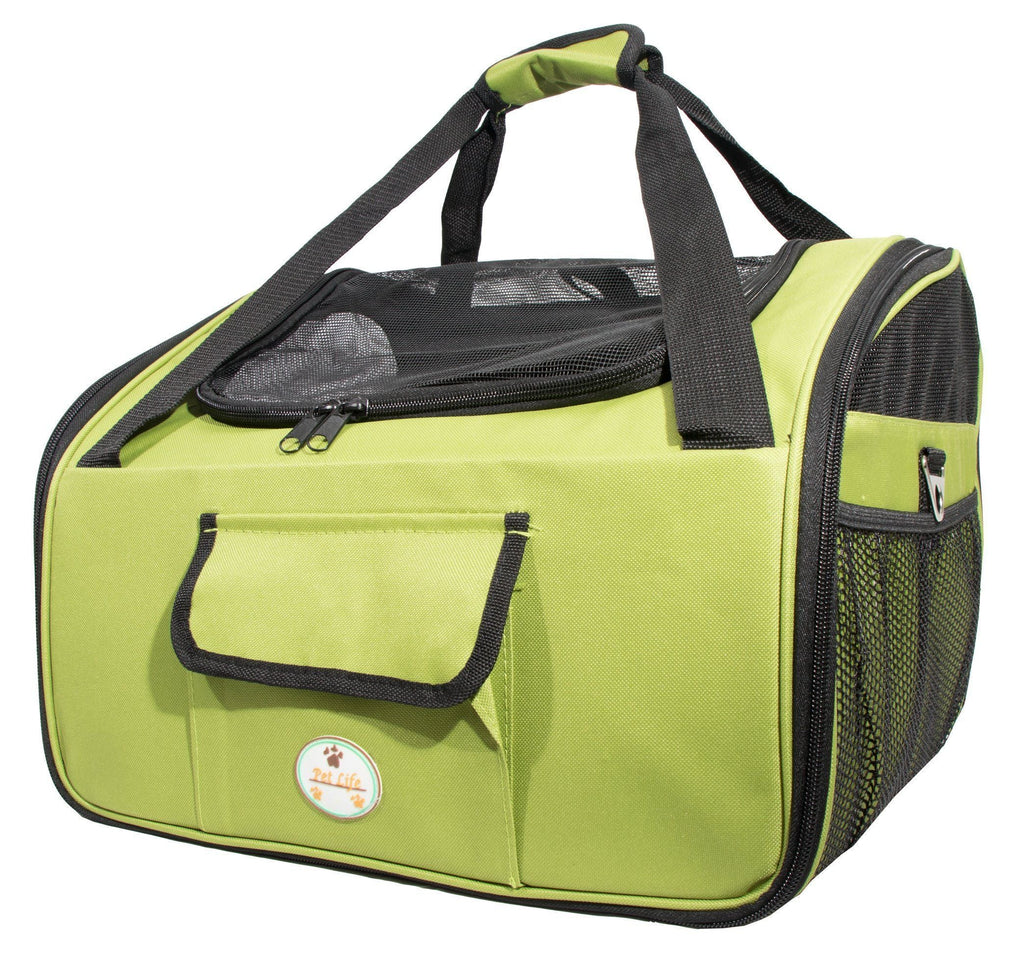 Collapsible Dog Car Seat Carrier with Mesh Sunroof, Small Size