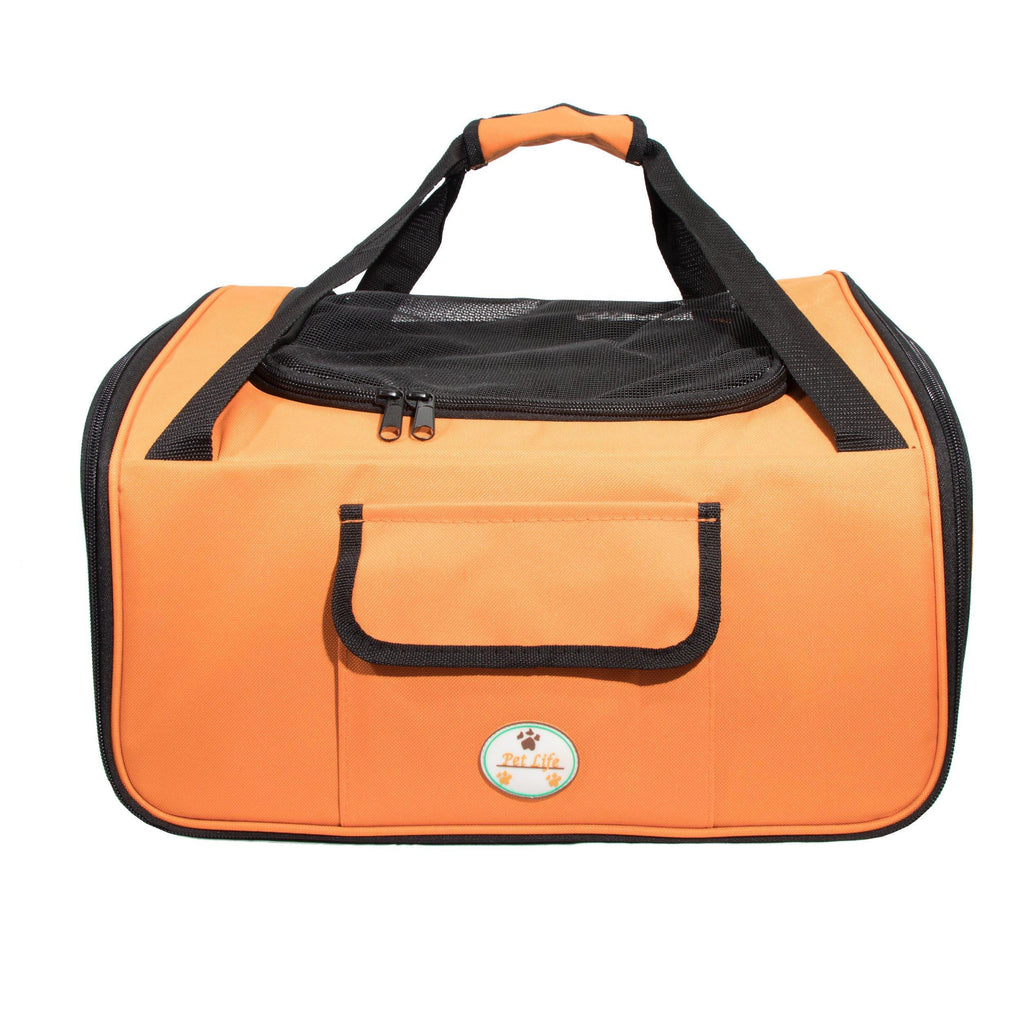 Collapsible Dog Car Seat Carrier with Mesh Sunroof, Small Size