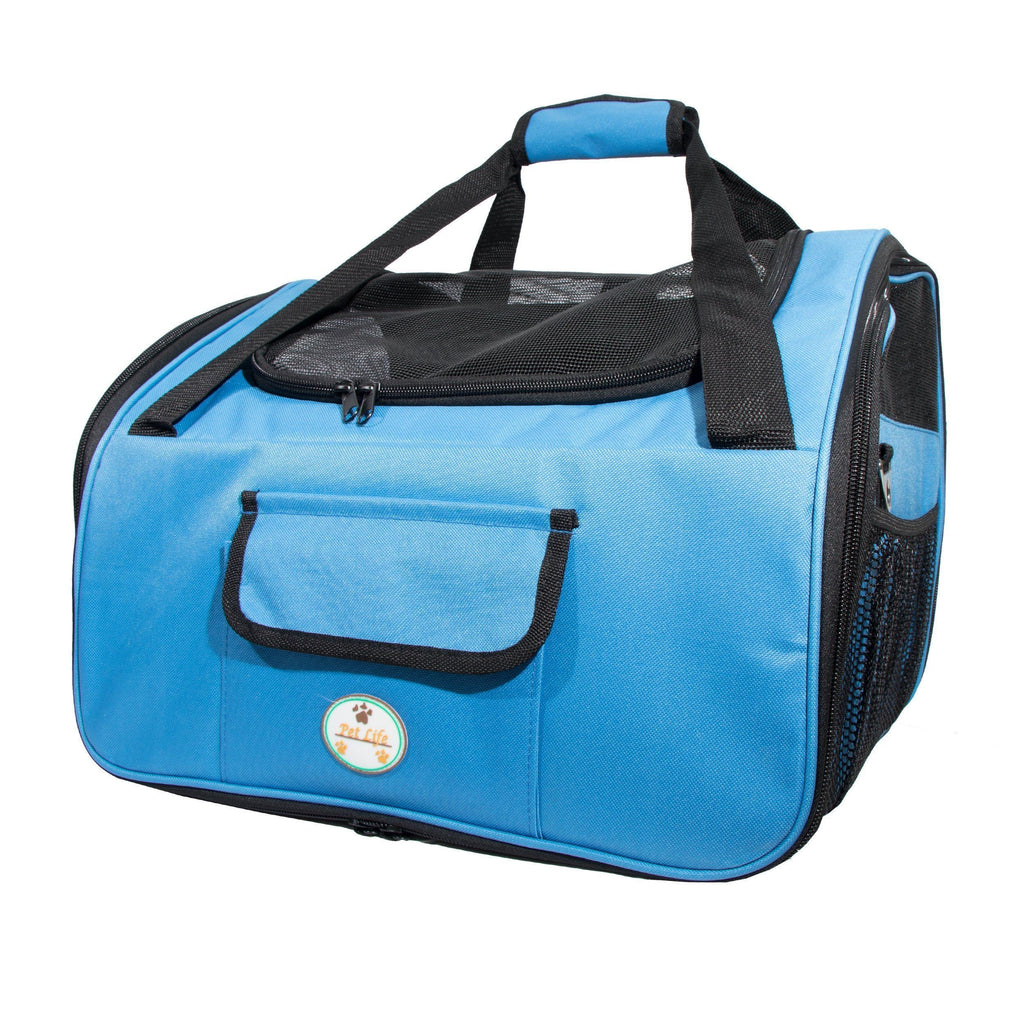 Collapsible Dog Car Seat Carrier with Mesh Sunroof, Small Size