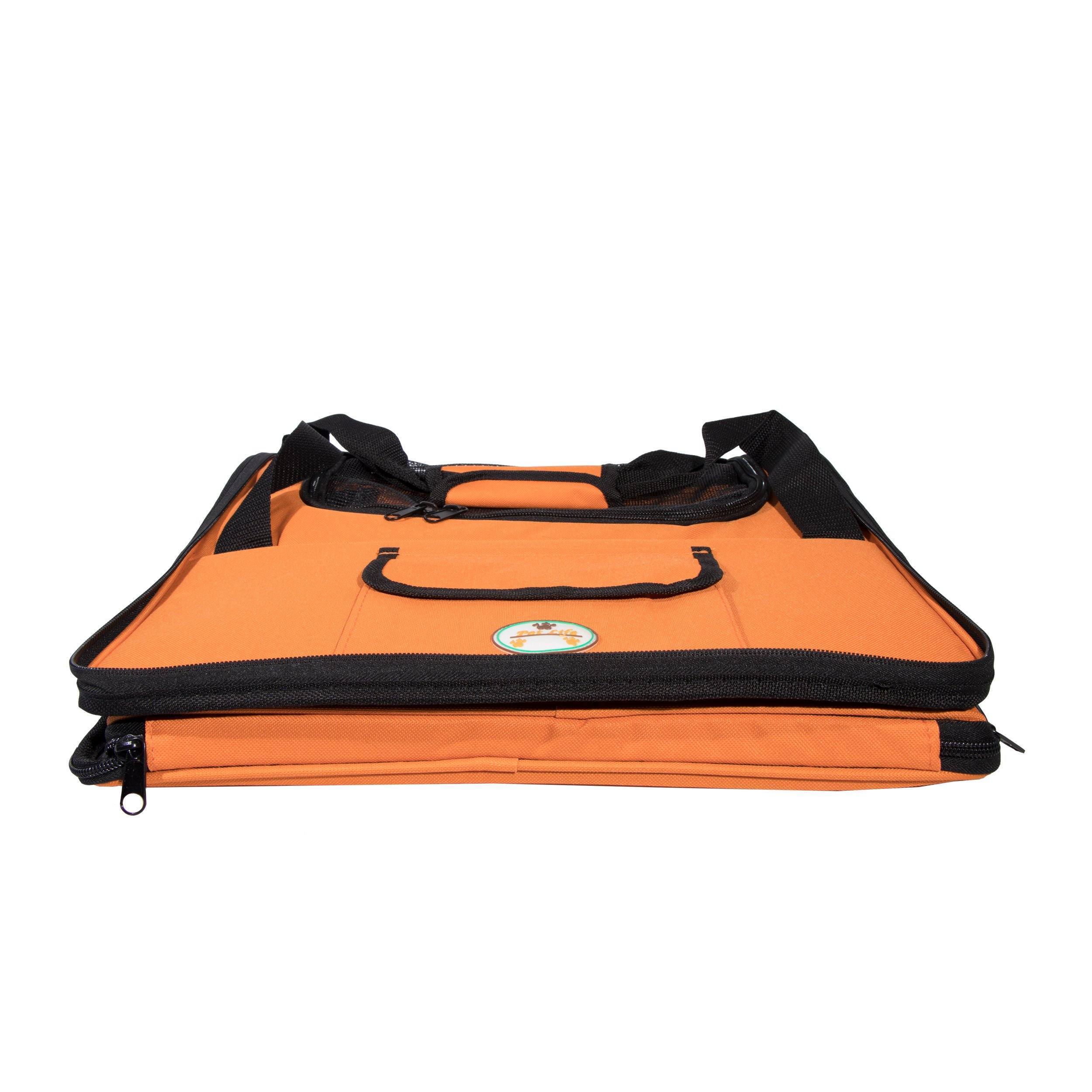 Collapsible Dog Car Seat Carrier with Mesh Sunroof, Small Size