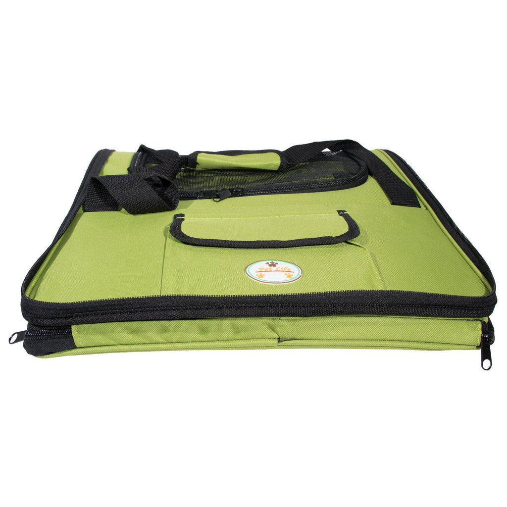 Collapsible Dog Car Seat Carrier with Mesh Sunroof, Small Size