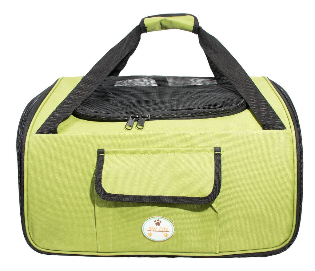 Collapsible Dog Car Seat Carrier with Mesh Sunroof, Small Size