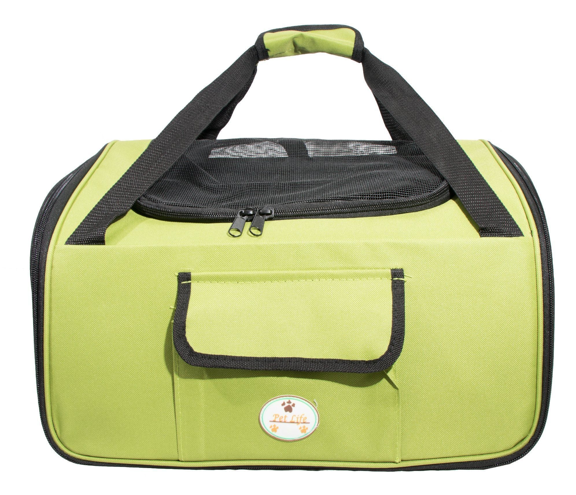 Collapsible Dog Car Seat Carrier with Mesh Sunroof, Small Size