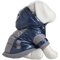 Sporty Vintage Ski Dog Jacket with Removable Hood