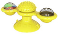 Rotating Suction Cup Cat Toy with Catnip and LED Ball
