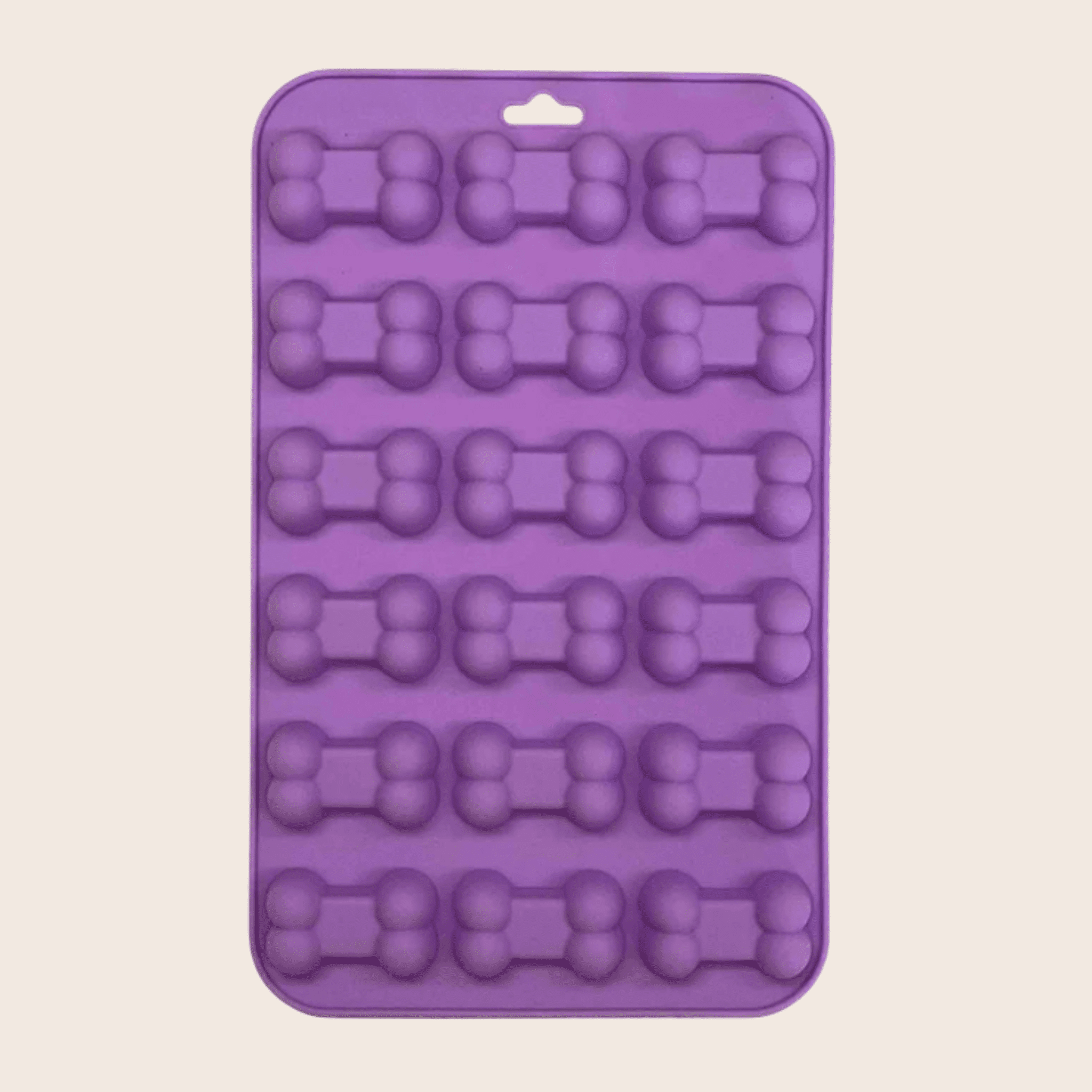 Silicone Treat Mold for Homemade Dog and Cat Snacks, 4.25" x 6.75"