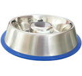 Mr. Peanut's Slow Feed Anti Bloat Dog Bowl with Bonded Silicone Base