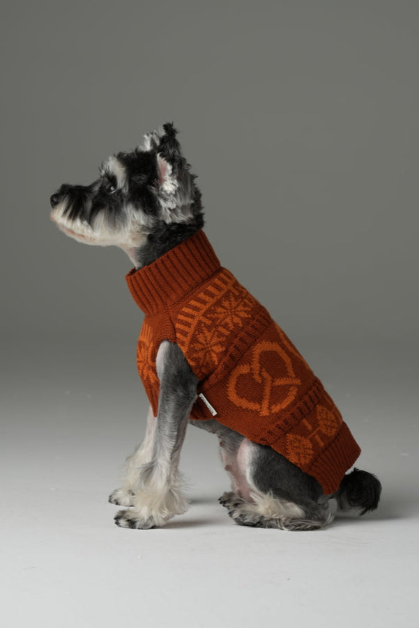 Cozy Knit Pet Sweater in Breathable Acrylic Fiber, Six Sizes