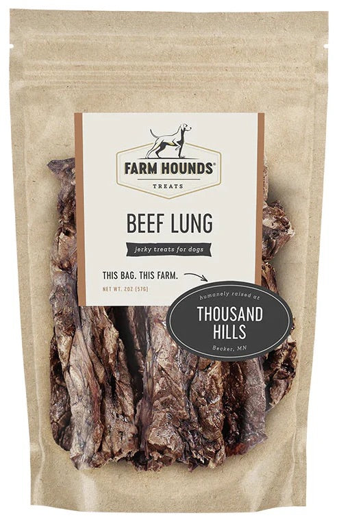 Beef Lung Dog Treats – Single Ingredient, 2 oz