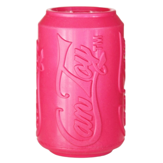 Puppy Can Toy Durable Rubber Chew & Treat Dispenser – Pink