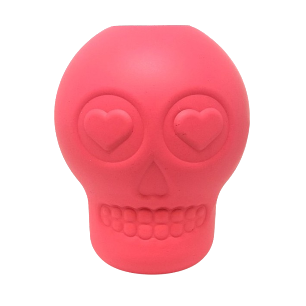 Sugar Skull Dog Chew Toy & Treat Dispenser for Large Dogs