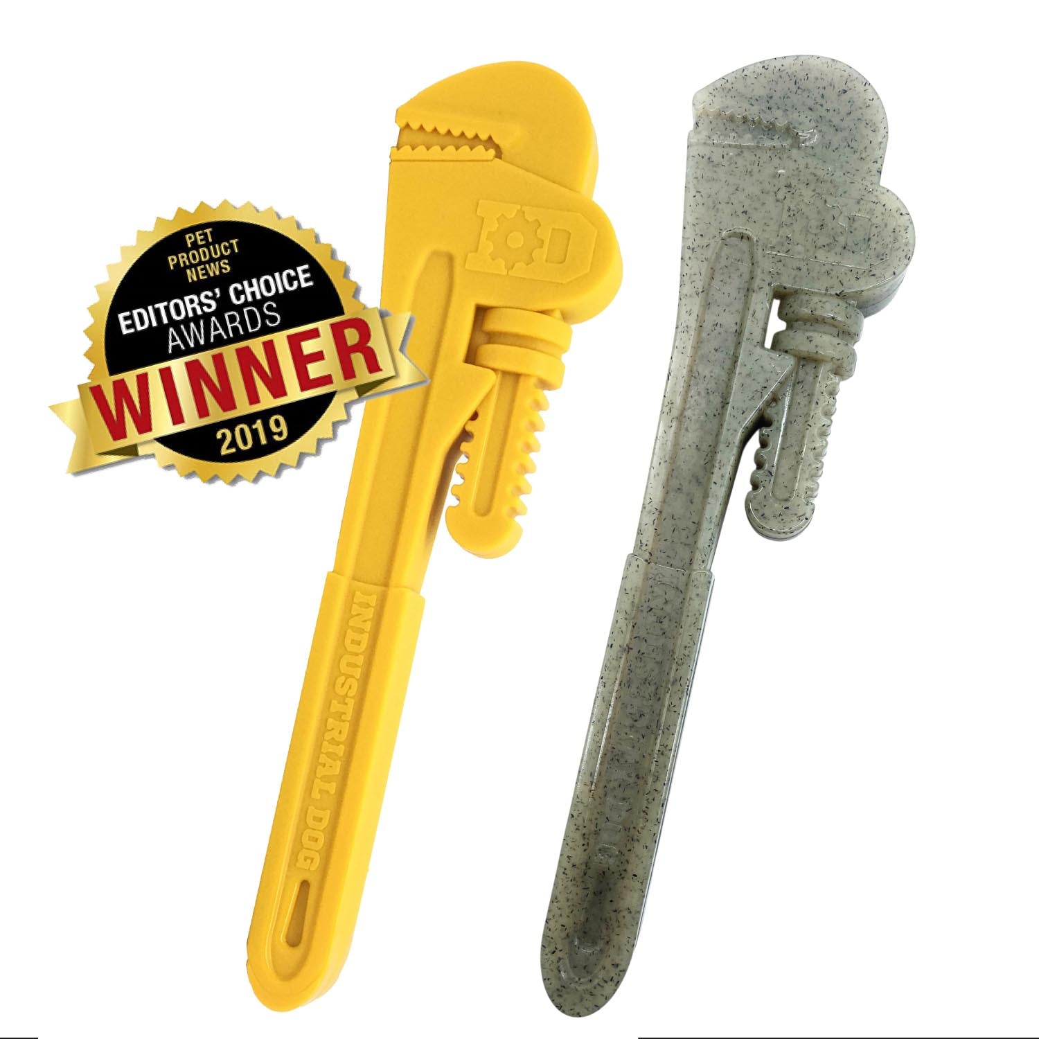 Pipe Wrench Nylon Dog Chew Toy – Durable Yellow Chew for All Dogs