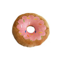 Strawberry Donut Plush Dog Toy, 5.7" for Small to Medium Dogs