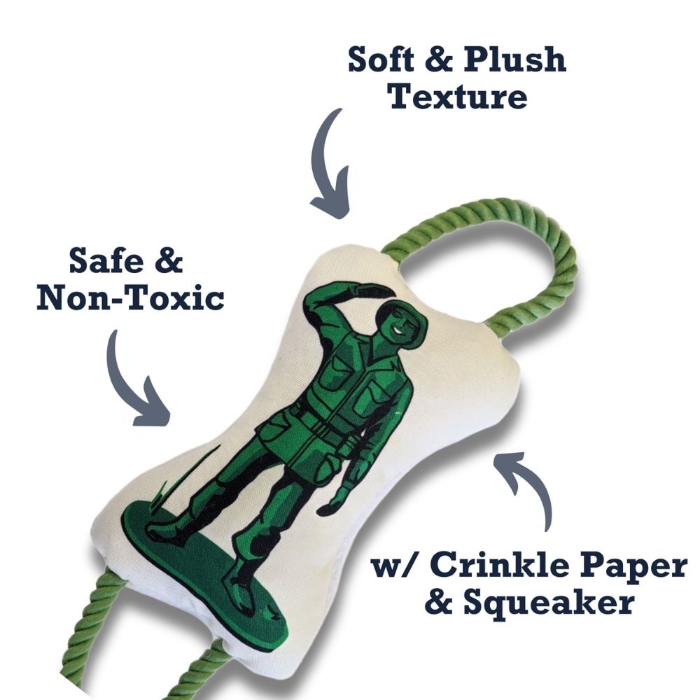 Soldier Retro Action Dog Toy for Medium and Large Breeds