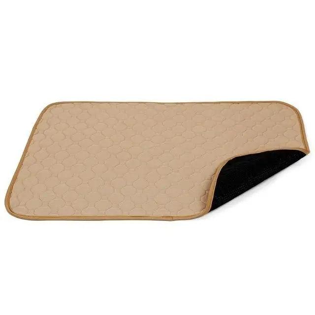 Washable Pet Diaper Mat with Non-Slip Backing, Grey or Beige