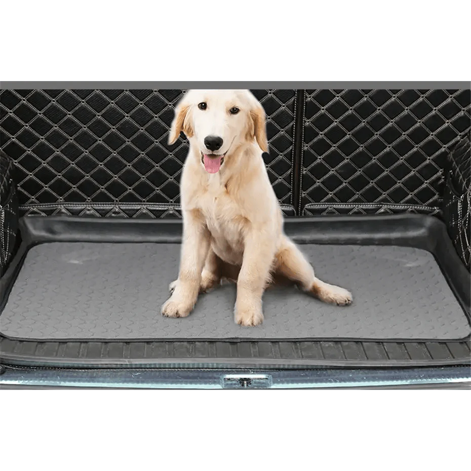 Washable Pet Diaper Mat with Non-Slip Backing, Grey or Beige