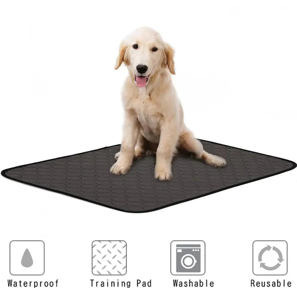 Washable Pet Diaper Mat with Non-Slip Backing, Grey or Beige