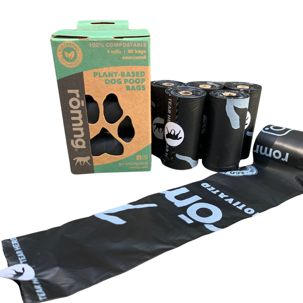 Compostable Dog Poop Bags – Plant-Based, Fits Standard Dispensers