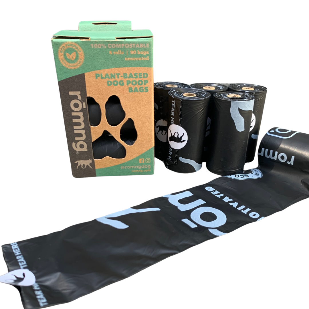 Compostable Dog Poop Bags – Plant-Based, Fits Standard Dispensers