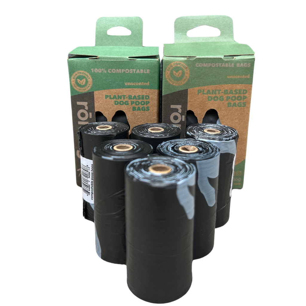 Compostable Dog Poop Bags – Plant-Based, Fits Standard Dispensers