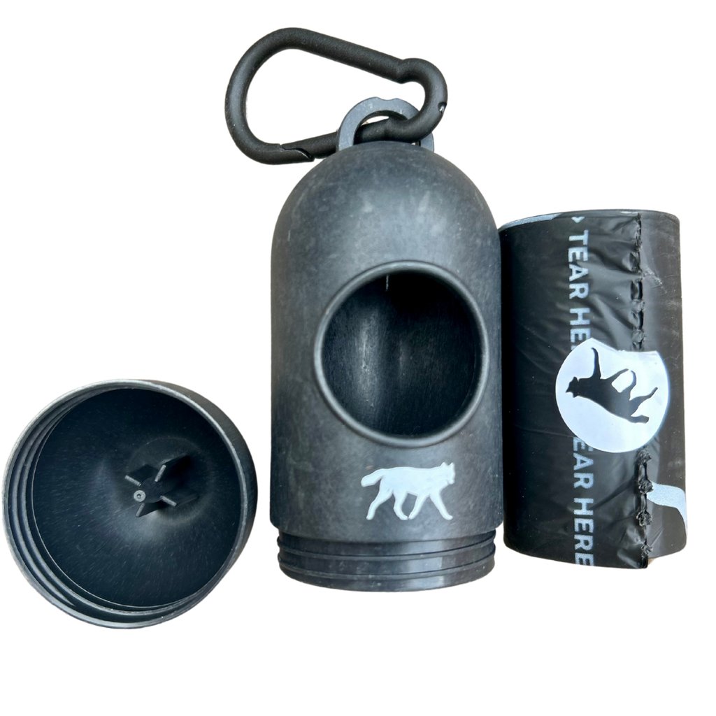Bamboo Fiber Dog Poop Bag Dispenser with Clip