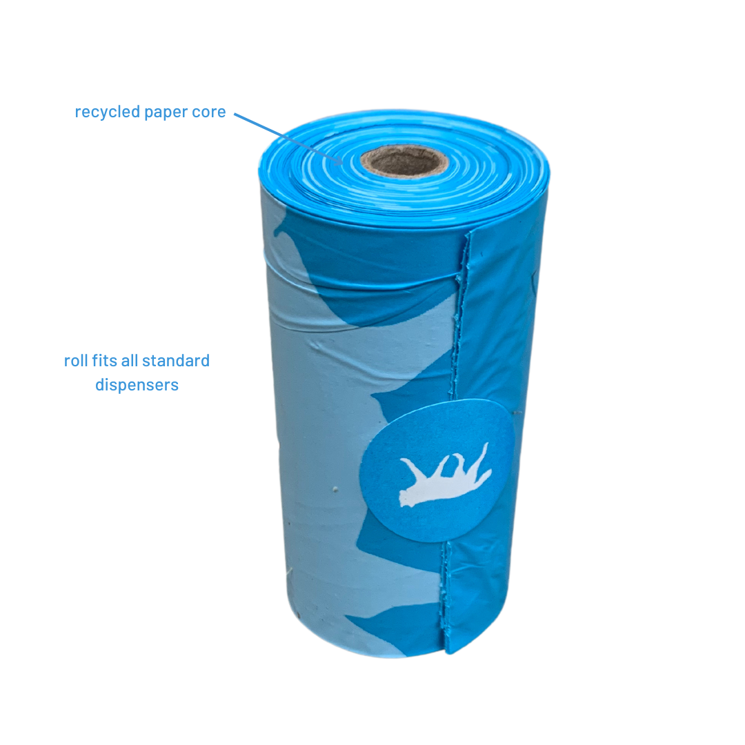 Eco-Friendly Dog Poop Bags Bundle with Bamboo Dispenser, 135 Count