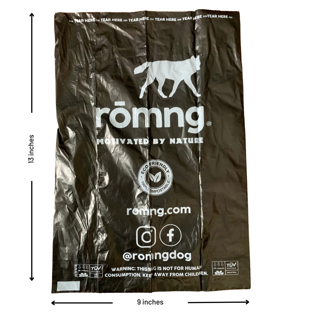 Compostable Dog Poop Bags – Plant-Based, Fits Standard Dispensers