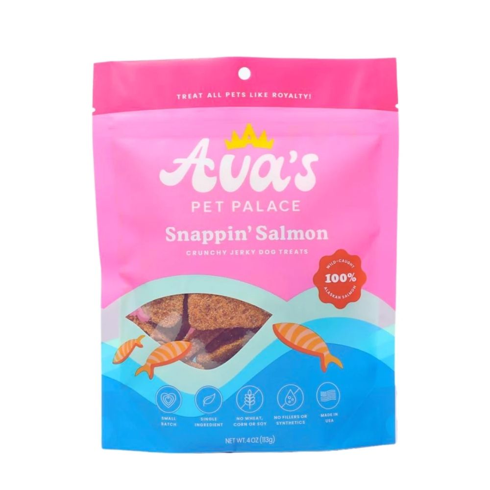 Wild-Caught Sockeye Salmon Dog Treats, Single Ingredient, 4 oz