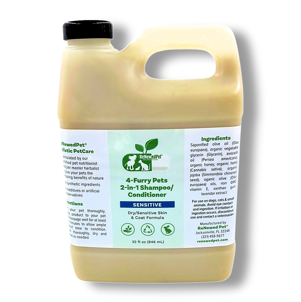 4-FURRY PETS 2-IN-1 *SENSITIVE SHAMPOO + CONDITIONER