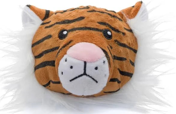 Faball Tiger Dog Toy – Plush Exterior with Squeaky Spiky Ball