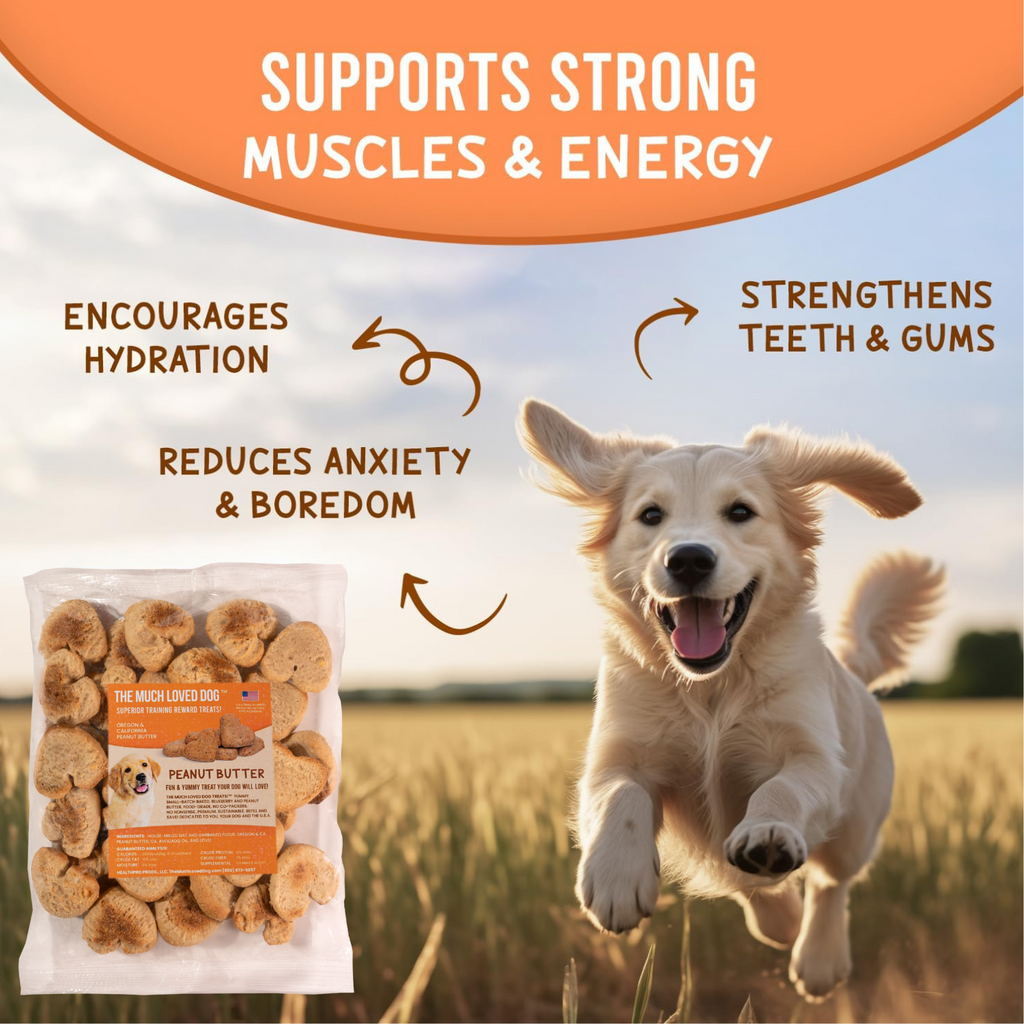 Dog Training Treats with California Peanut Butter, Fresh-Keeper Canister