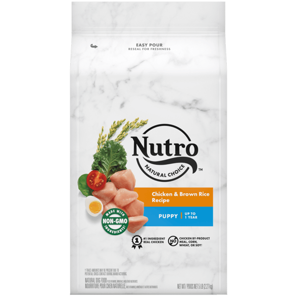 Puppy Dry Dog Food with Real Chicken and Brown Rice