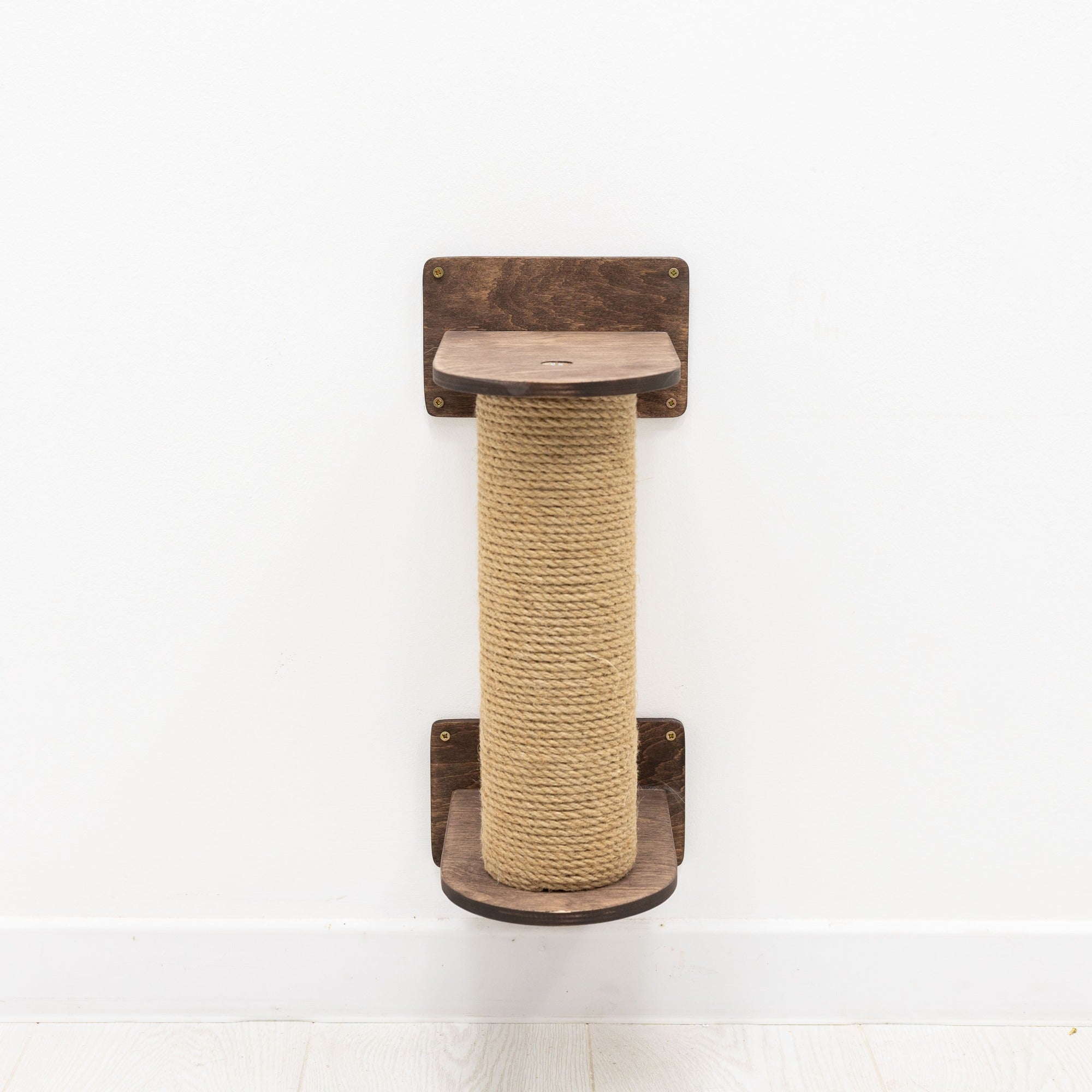 Small Cat Tree – Dark Walnut, Plywood & Felt