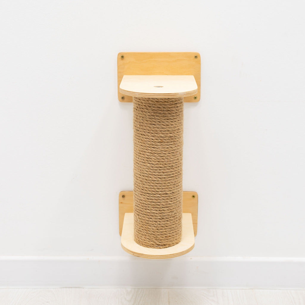 Small Cat Tree – Light, Compact Plywood & Felt for Kittens and Seniors