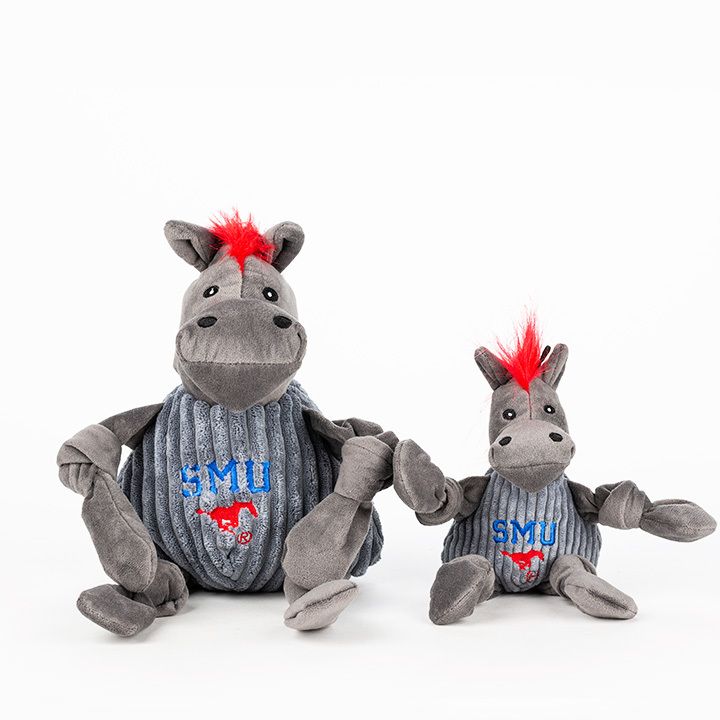 SMU Peruna Knottie Plush Dog Toy with Squeakers
