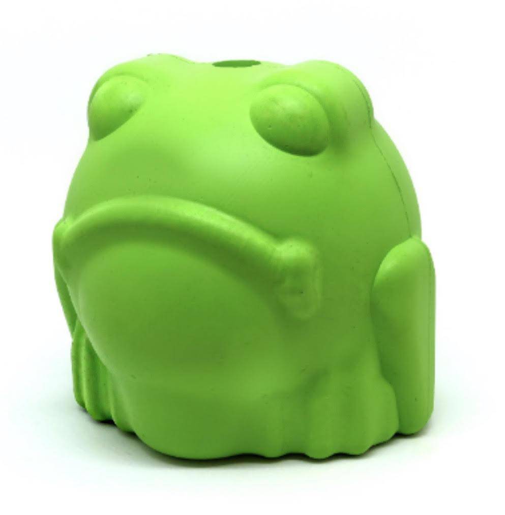 Bull Frog Dog Chew Toy & Treat Dispenser for Large Dogs, Green