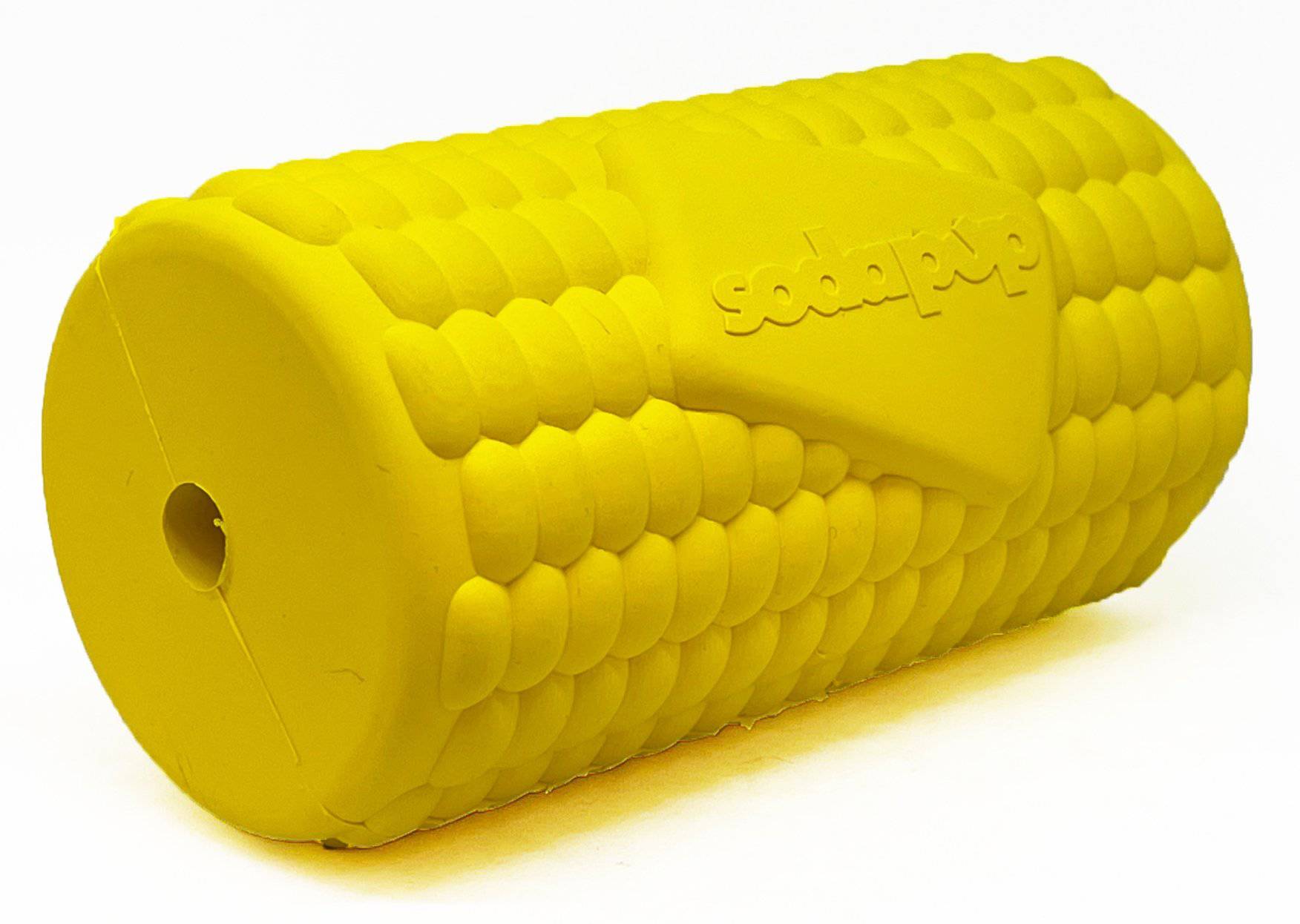 Corn on the Cob Rubber Dog Chew Toy and Treat Dispenser