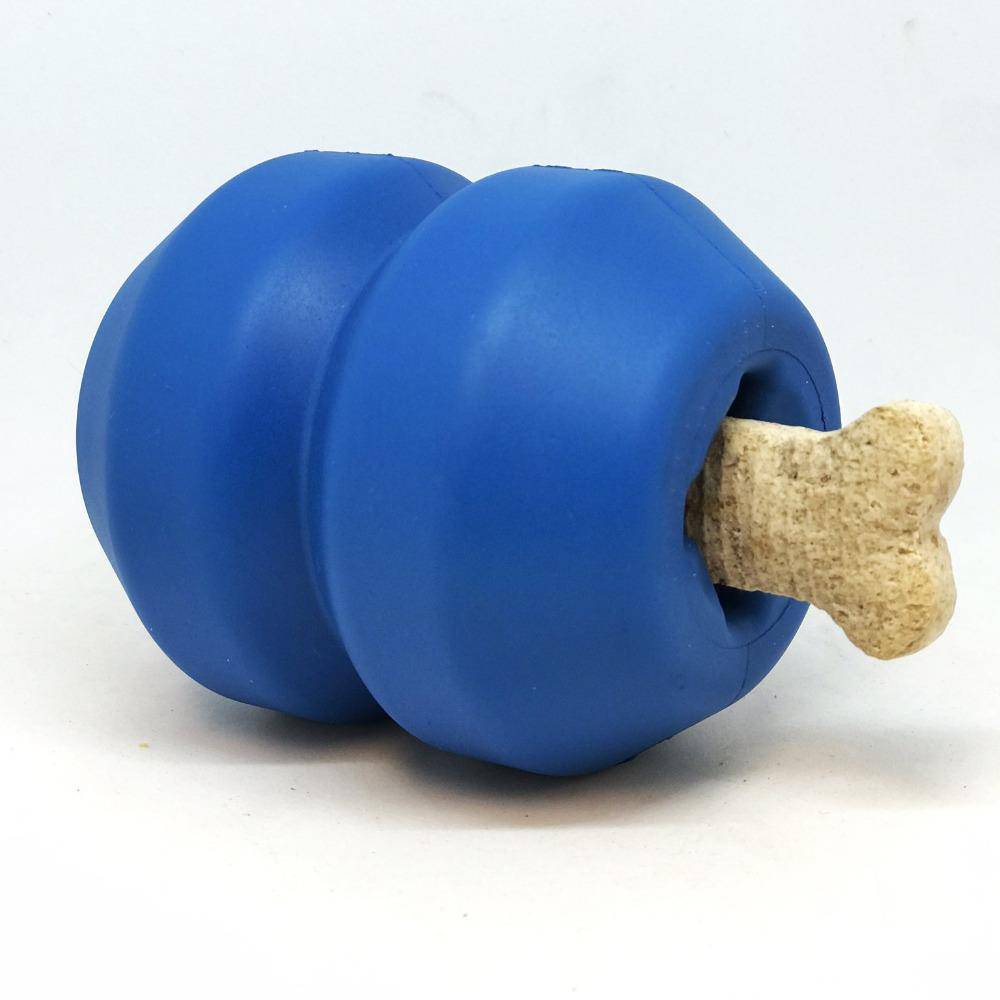 Double Trouble Durable Rubber Chew Toy & Treat Dispenser for Large Dogs