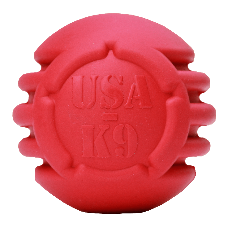USA-K9 Stars and Stripes Rubber Chew Toy for Large Dogs