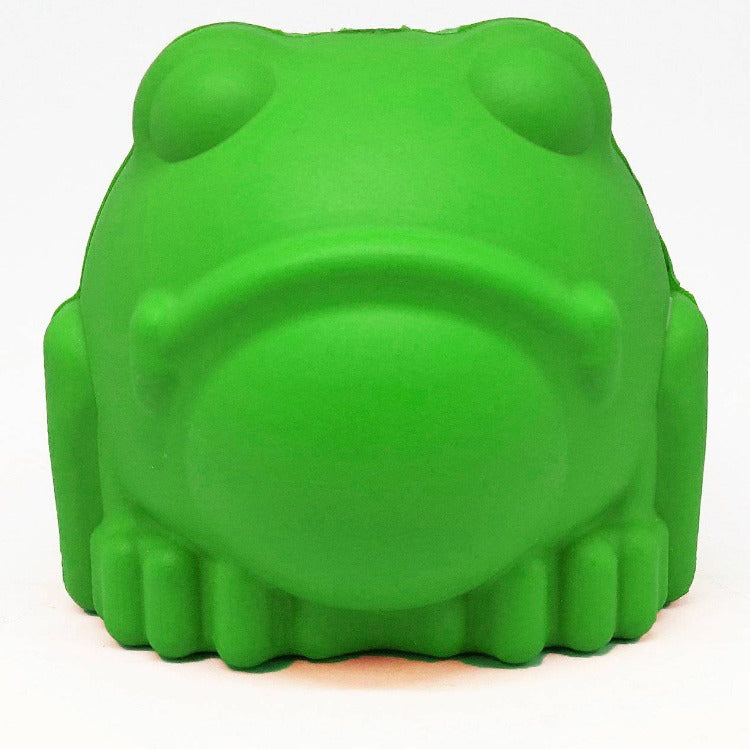 Bull Frog Dog Chew Toy & Treat Dispenser for Large Dogs, Green