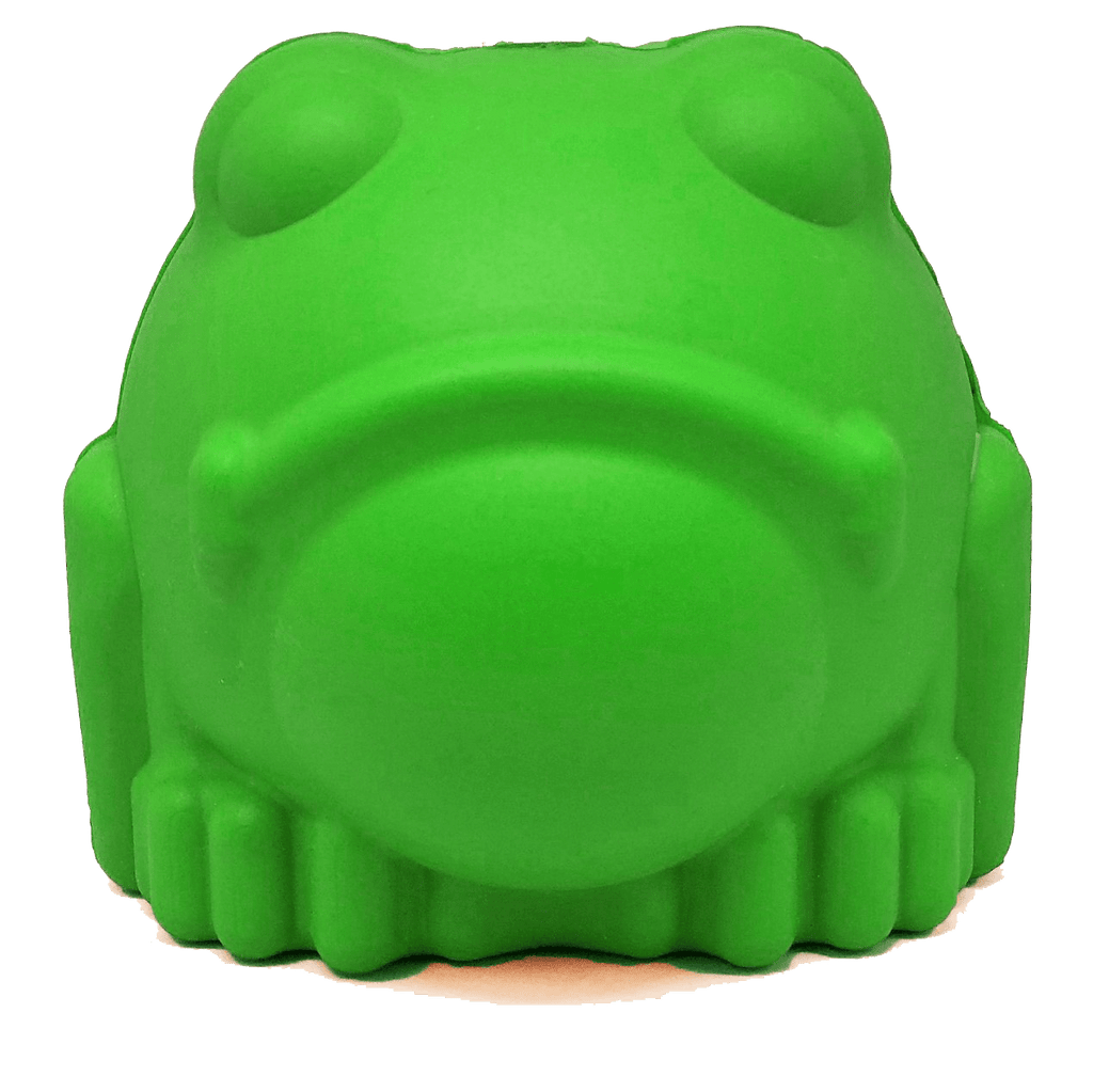 Bull Frog Dog Chew Toy & Treat Dispenser for Large Dogs, Green