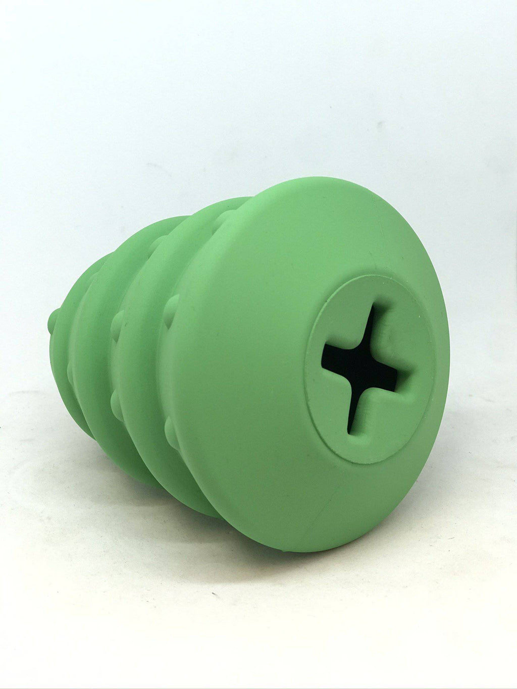 Christmas Tree Treat Dispenser for Large Dogs – Natural Rubber, Green